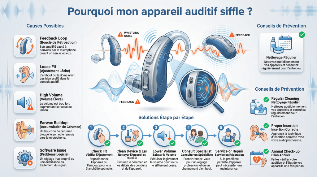 appareil auditif qui siffle